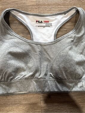 Fila Gray Racerback Running Sports Bra